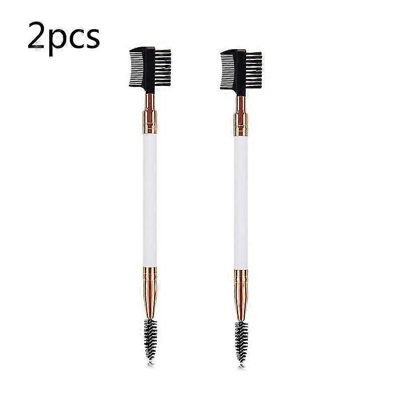 New Double Head Eyebrow Comb Brow Lash Brush Eye Multifunction Makeup Eyelash Grooming