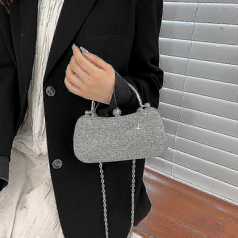 حقيبة نسائية حقيبة صغيرة قفل مشبك الكتف سلسلة حقيبة