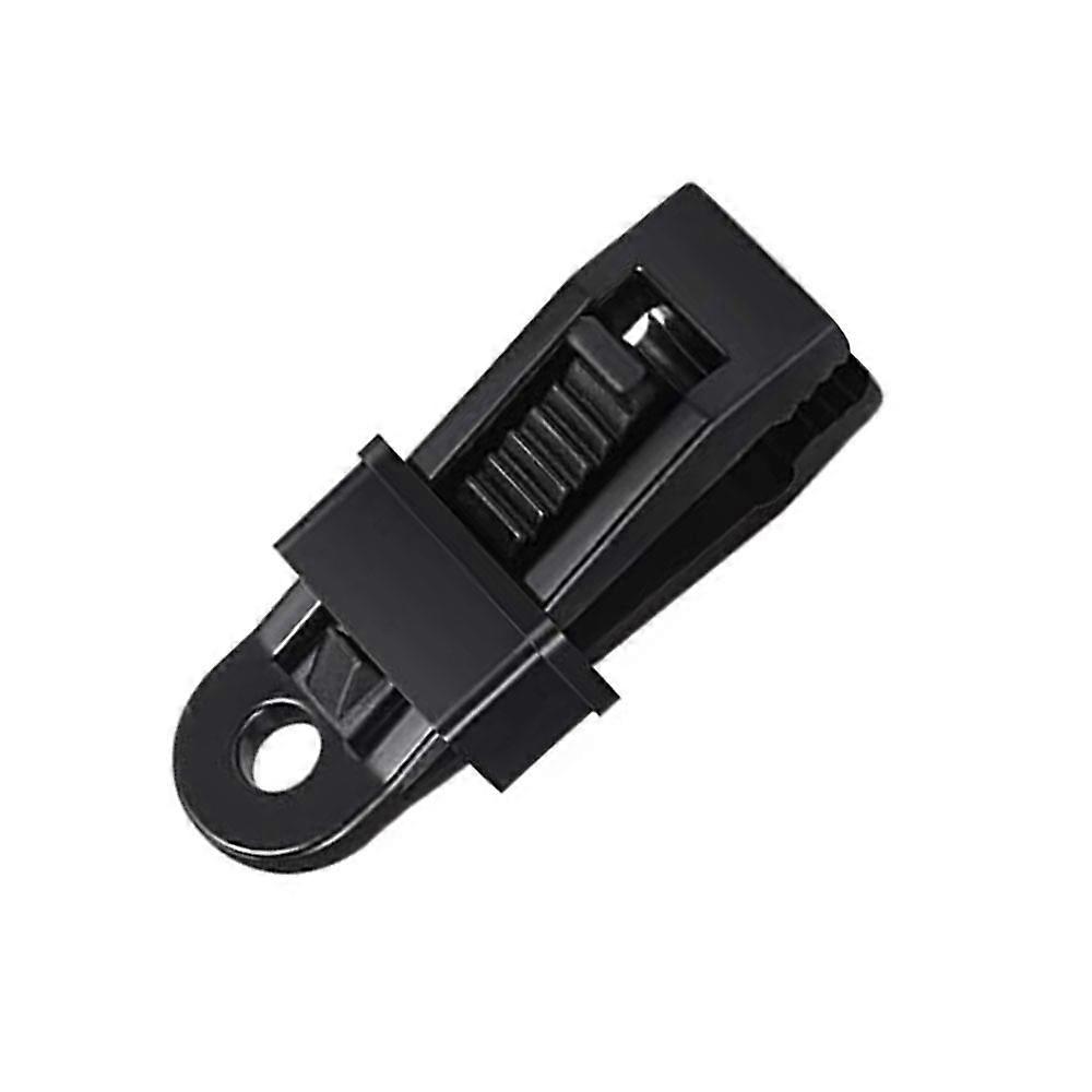 Set 10 cleme pentru cort, Plastic, Negru