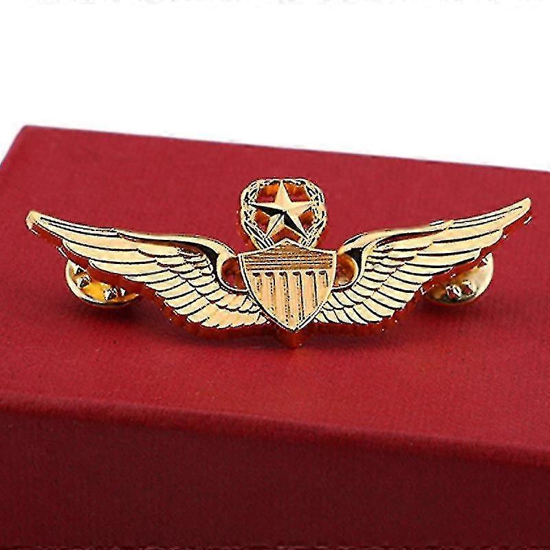 מלחמת העולם השנייה Usaf כנפי פיקוד צבאי פיקוד מתכת כנפי מתכת תג פין צבע זהב
