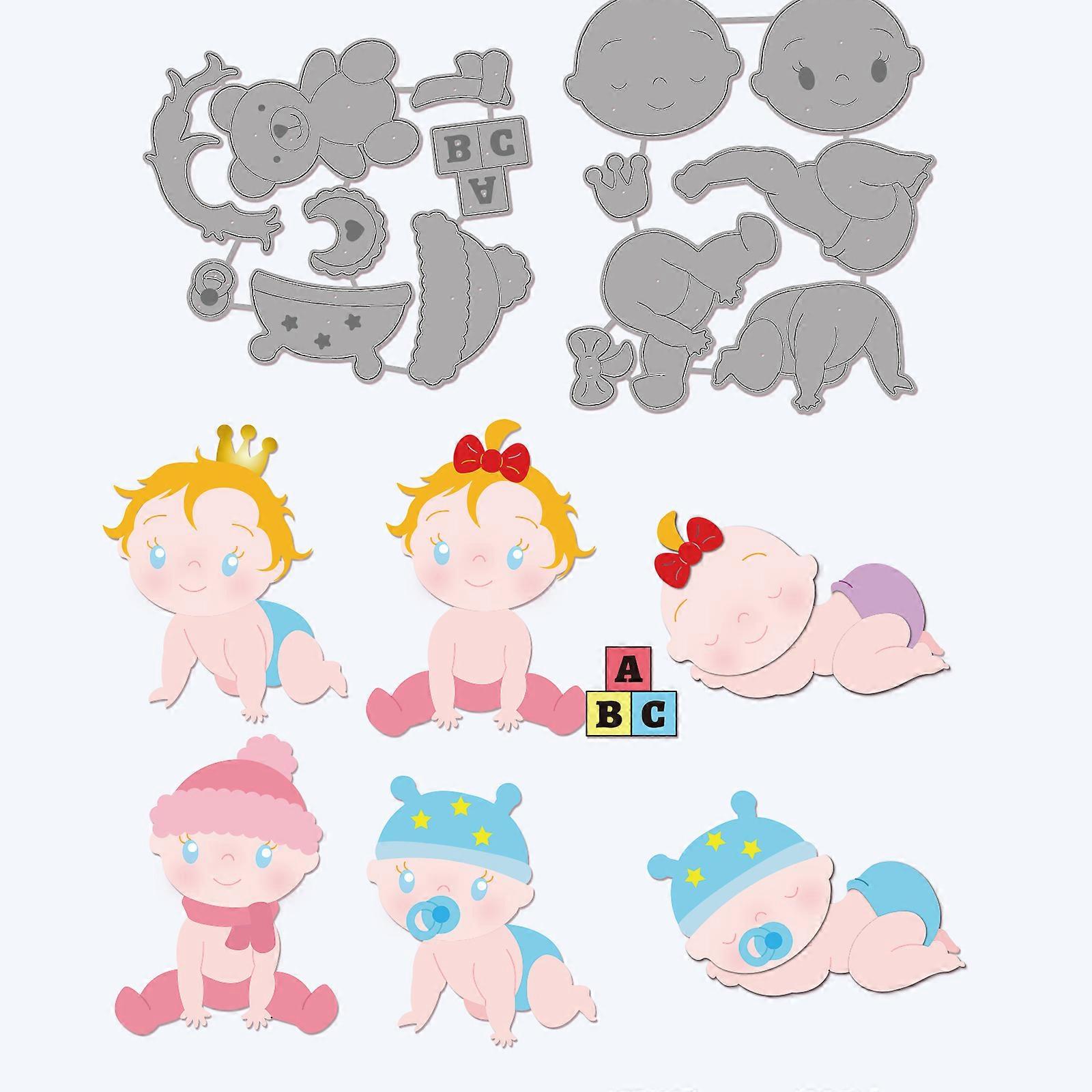 Infant Pattern Decoration Template Reusable carbon steel Stencil
