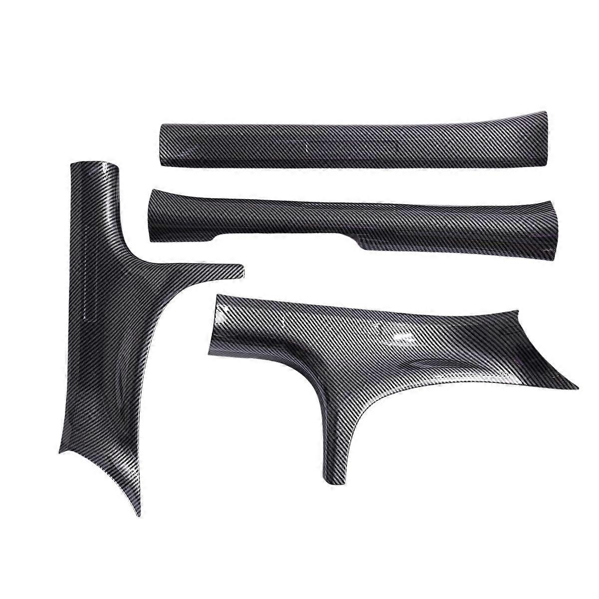 4PCS Inside Door Sill Guards Door Sill Entry Guard Decor Carbon Fiber Color for Seal / ATTO 4