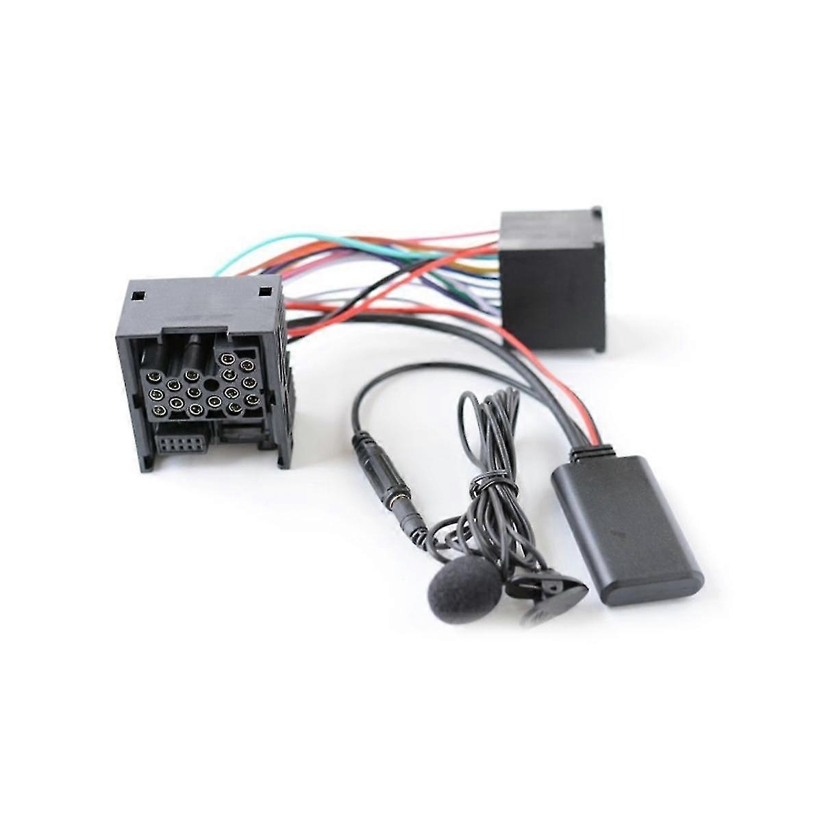 10Pin Stereo Bluetooth AUX Adapter Car Stereo Media Jack Compatible for E46