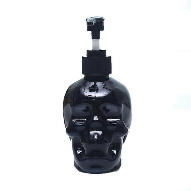 ZK-1pc Creative Skull Liquid Soap Dispenser Black