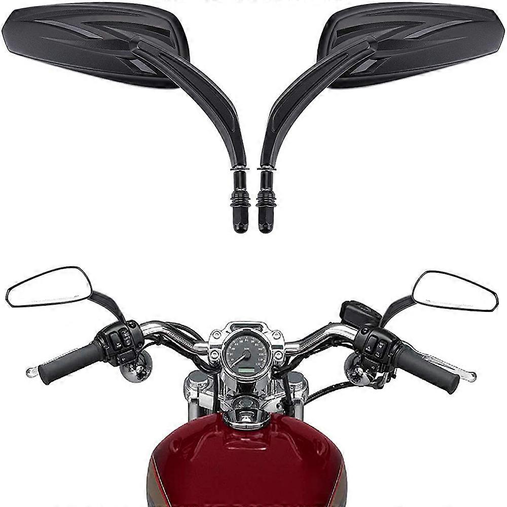 Motorcycle Flaming Side Mirrors for Softail Standard FXST for Glide Electra for Road Custom for Dyna for Touring