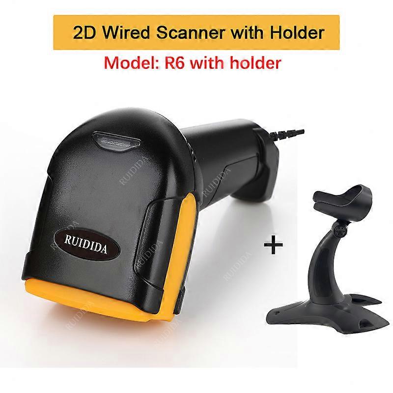 2D Kabelgebundener Barcode-Scanner Bluetooth 2D-Scanner Handheld QR Code Reader QR Wireless Scanner für Supermarktgeschäft