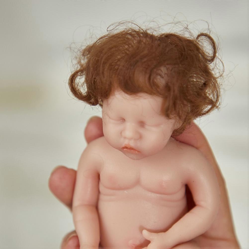 Mini bonecas renascidas de 6 polegadas Boneca de silicone macio Bebês renascidos em miniatura com roupas Bonecas realistas