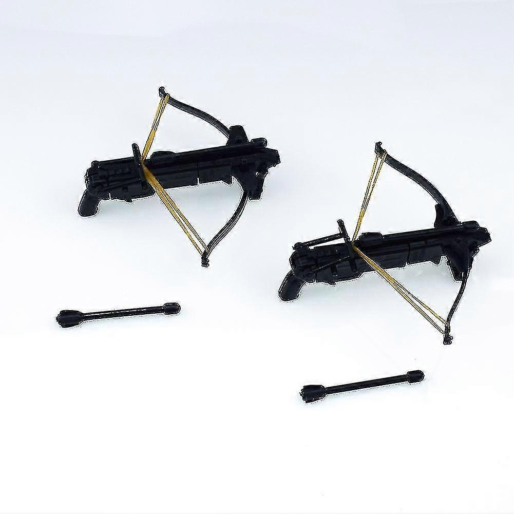 2 Set Of Toothpick Mini Crossbow Bow Cross Arrow Bow Toy