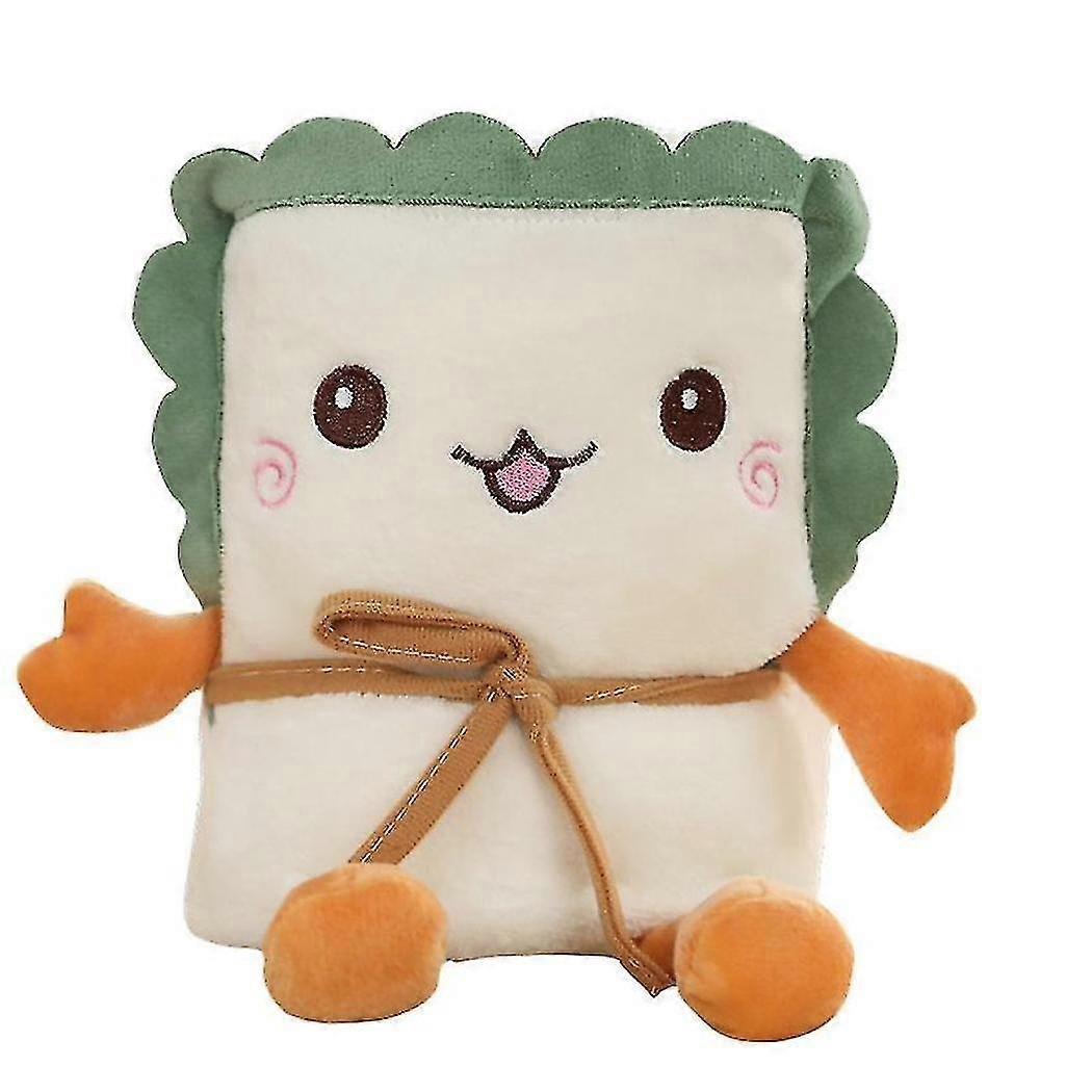 Cartoon Bread Toast Blanket Office Nap Air Conditioning Roll D