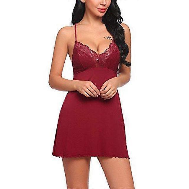 V Neck Robe Nightie Gown Night Dresses Sexy Sleep Wear Dress Women