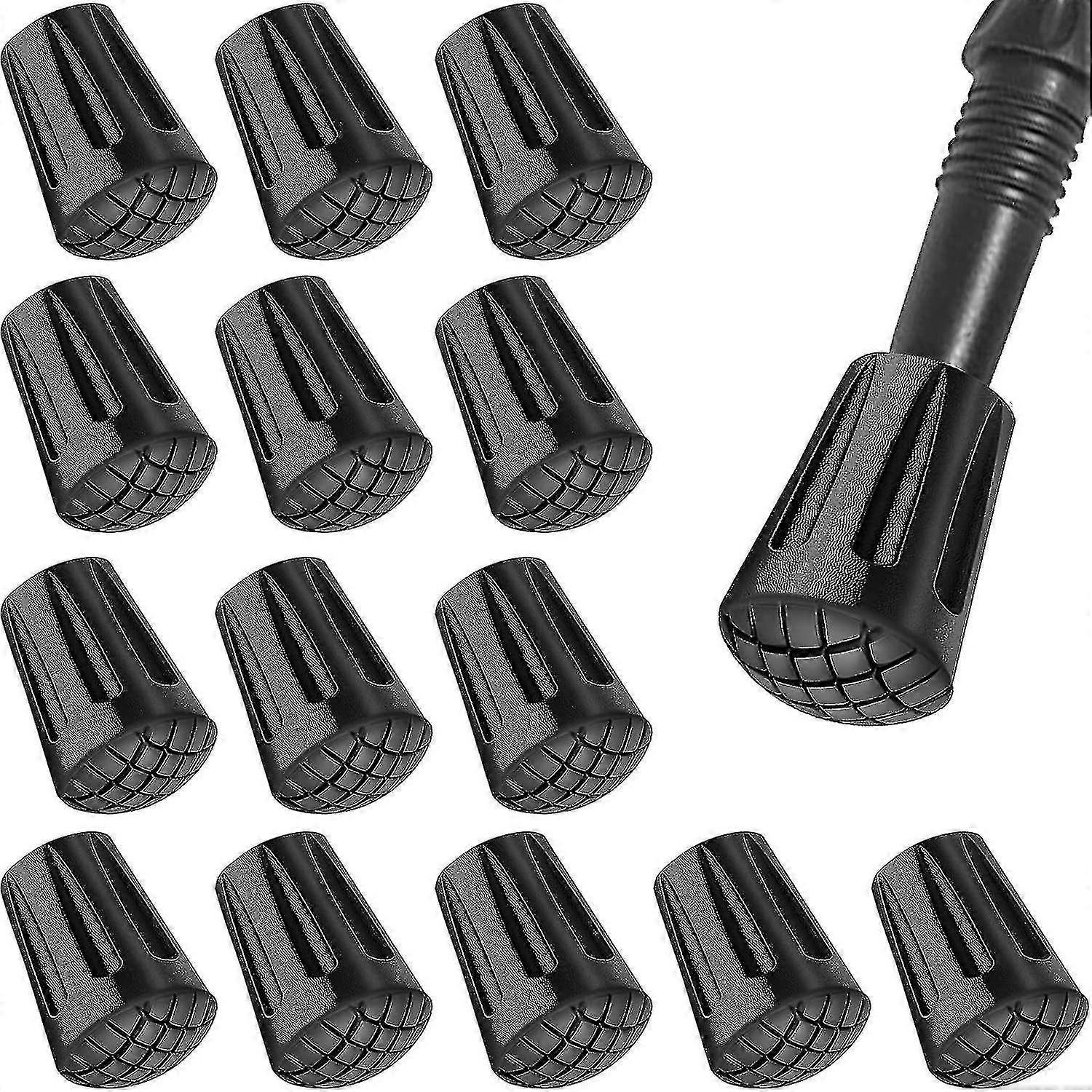 2023 New Rubber Tips For Walking Sticks Nordic Walking Poles Rubber Buffer Replacement Feet Rubber Ends Caps-YuJia