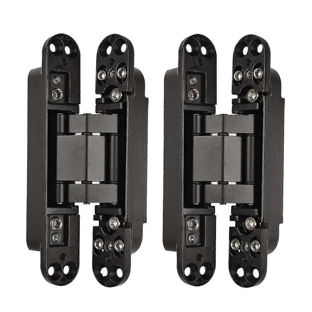 2pcs 6 Inch Concealed Door Hinges Invisible Hinges Concealed Hinges 180 Degree Swing Hinge 3 Way Ad