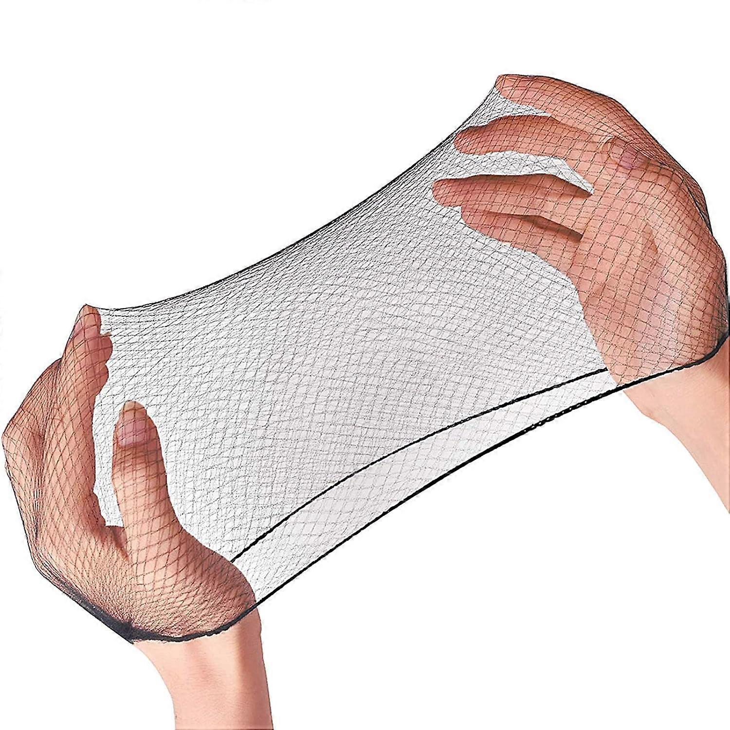Hair Net 100 Pcs, 50cm Hair Nets Elasticity Invisible Elastic Mes