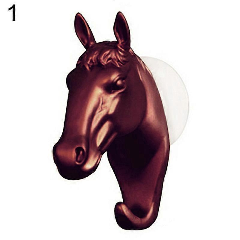 Fashion Wall Decorative Hook Horse Pattern Resin Sucker Hooks Creative Key Hanger KAESI