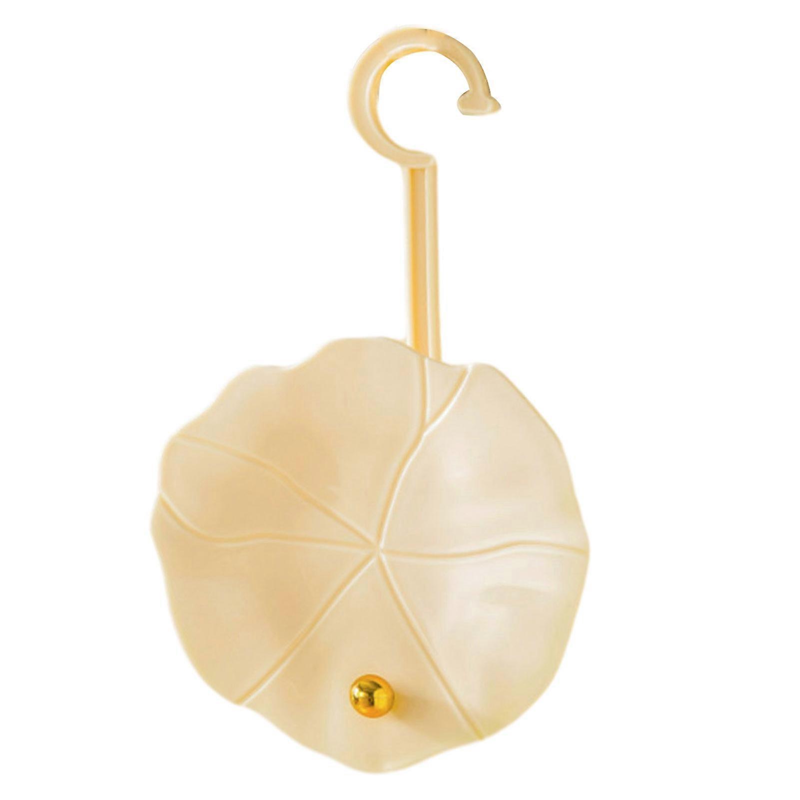 Hat Rack Vertical Storage Hanger Lotus Leaf Design Wall Mounted Hooks Space Saving Scarf Bag Storage Racks