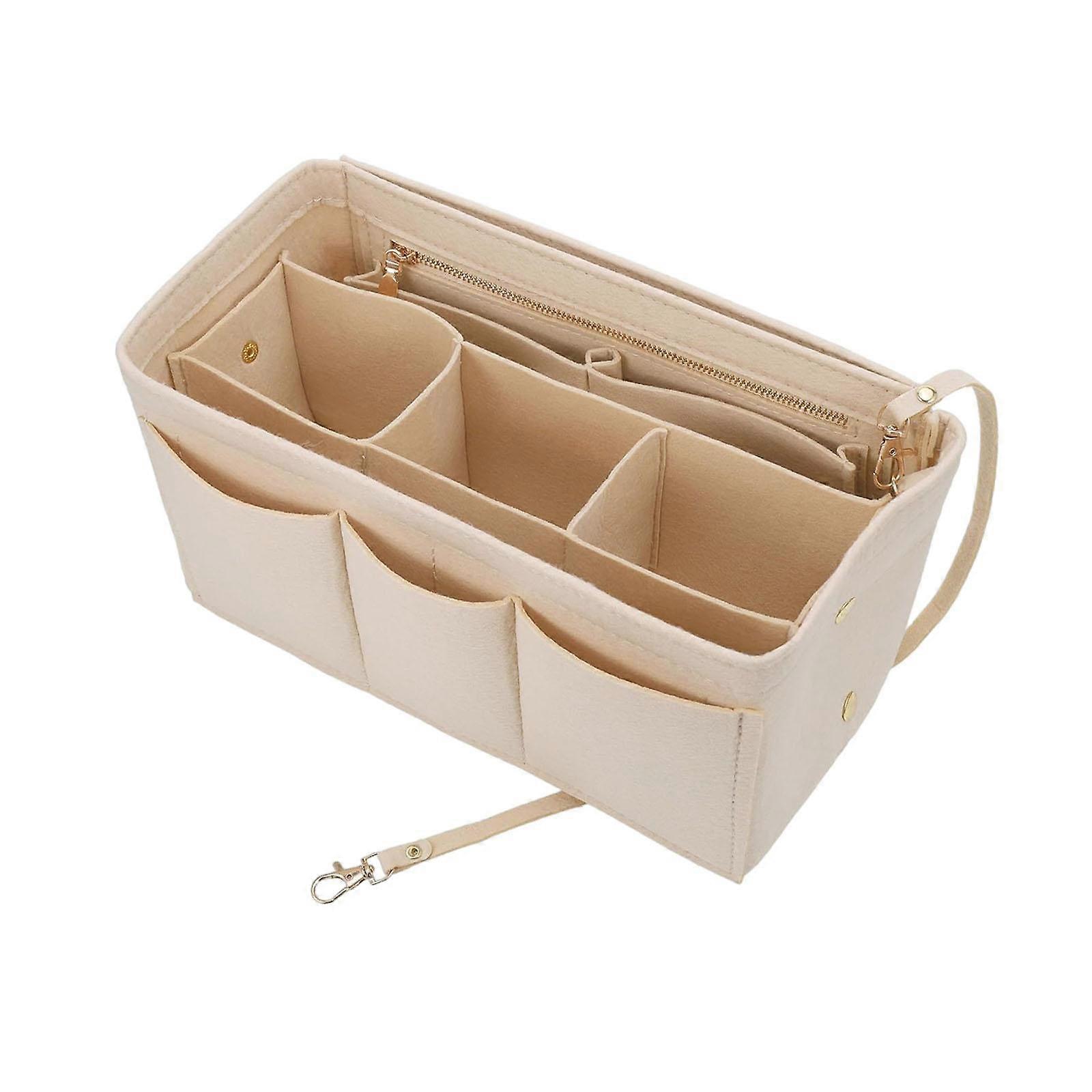 Purse Organizer Insert Felt Cosmetic Case Multipurpose Tote Organizer Insert