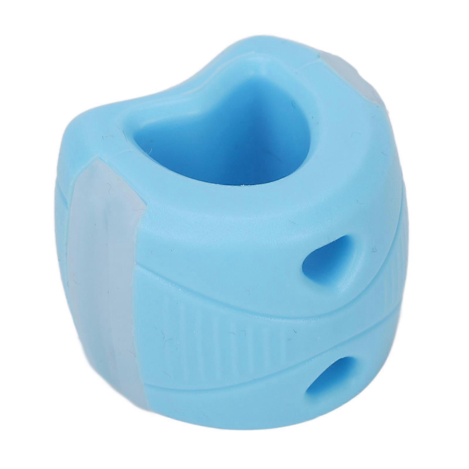 55lb Jaw Exerciser Ball Chew Jaw Trainer Powerful Facial Exerciser for Sculpting Jaw Blue