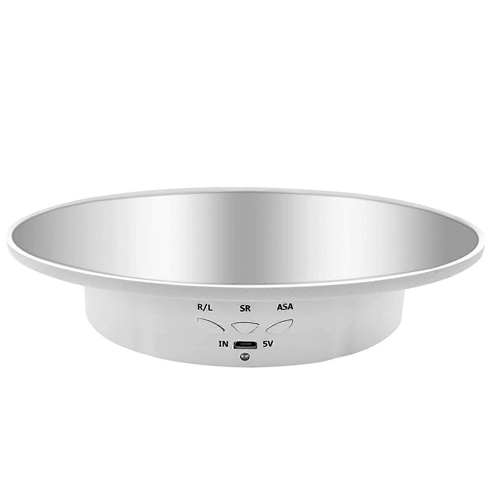Motorized Rotating Display Stand, 7.87Inch,Mirror Covered Turntable Display Stand for Photography (