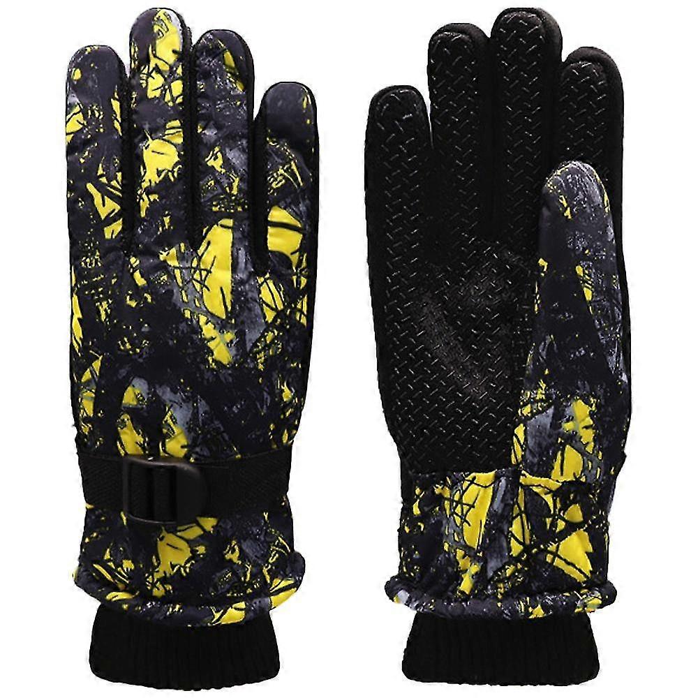 Winter Ski Gloves Waterproof Windproof Snow Gloves Unisex Lining Warm Gloves