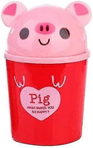 Small Table Bin. Mini Office Bin Creative Animal Panda Design. Waste Paper Bin