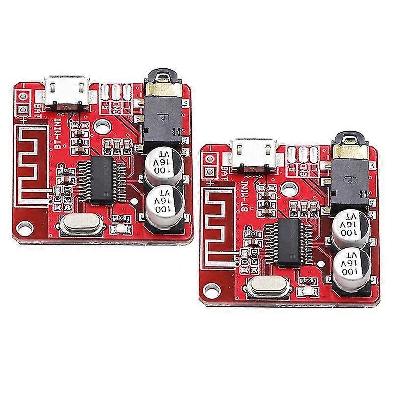 2PCS Bluetooth Audio Receiver Board Bluetooth 5.0 MP3 Lossless Decoder Board Wireless Stereo Music