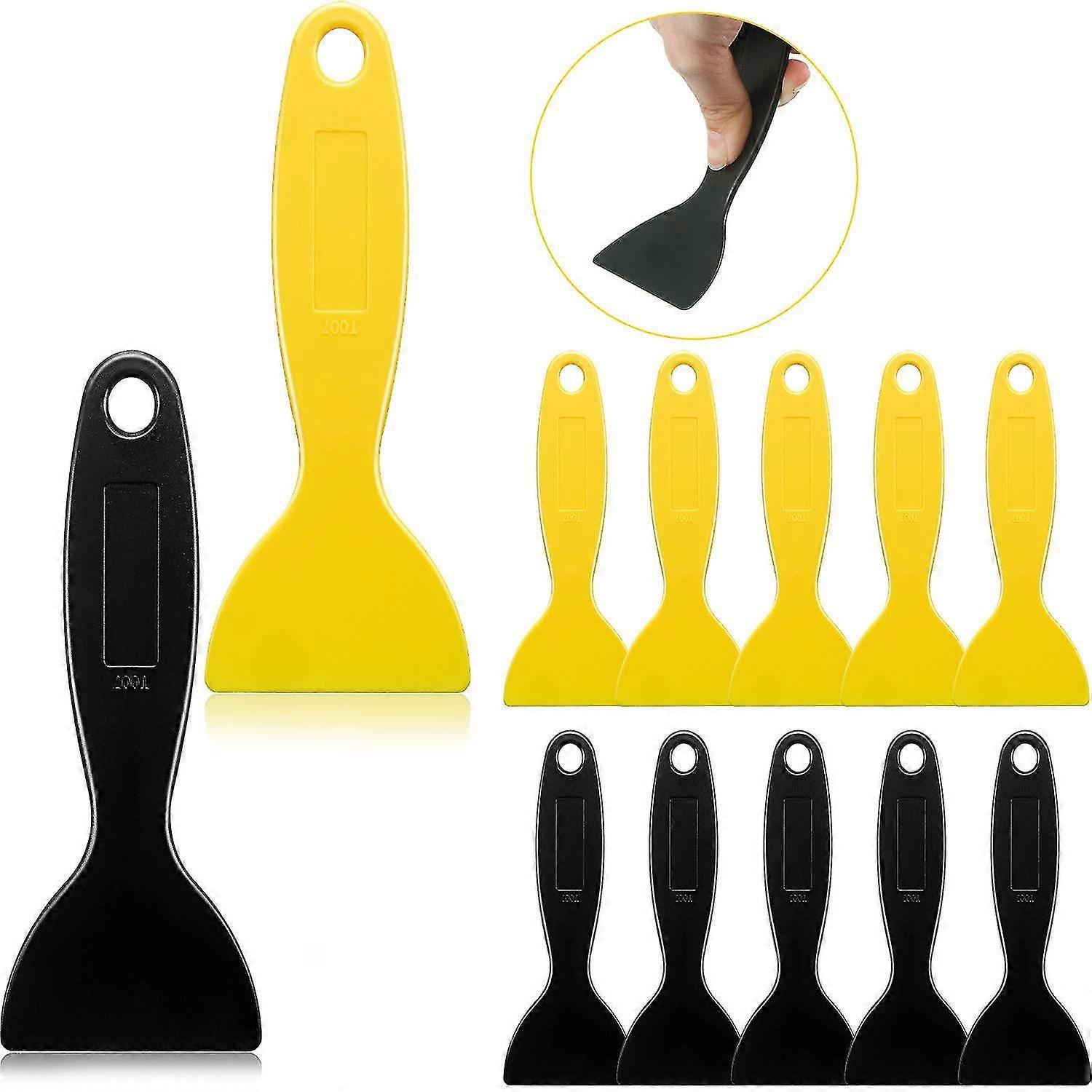 12pcs Plastic Spatula Sticker Installation Tool Flexible Paint Squeegee For 3d Printing Resin