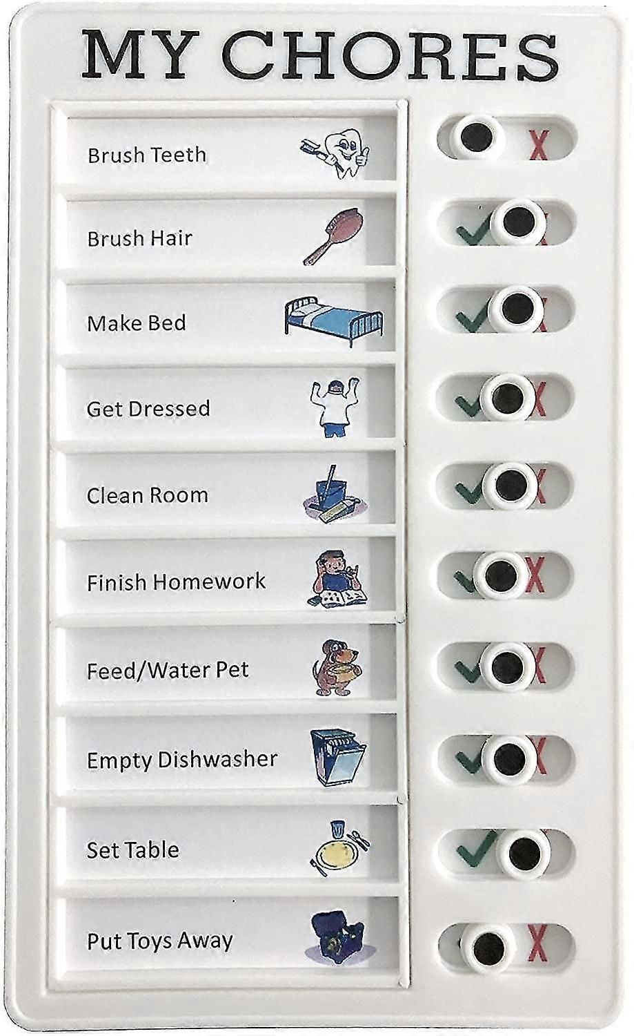 Chore Chart Memo Checklist Board Daily To Do List Planner Check List Chore Board For Kids Adults Rv Checklist My Chores Elder Care Checklist For Check