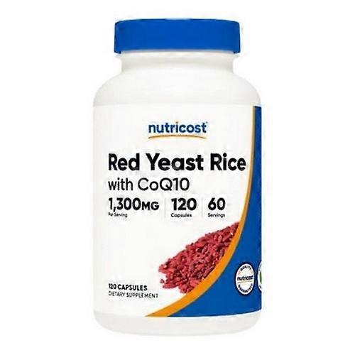 Nutricost Red Yeast Rice with CoQ10 Capsules ,1300 Mg ,120 Count