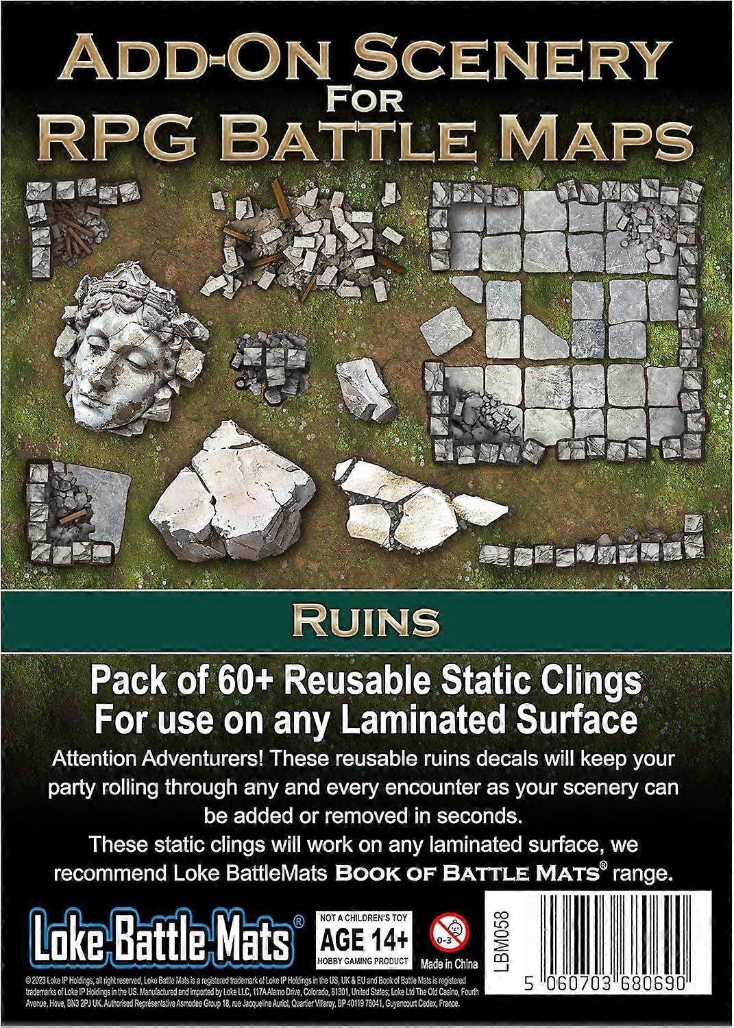 Add-On Scenery For RPG Battle Maps Ruins