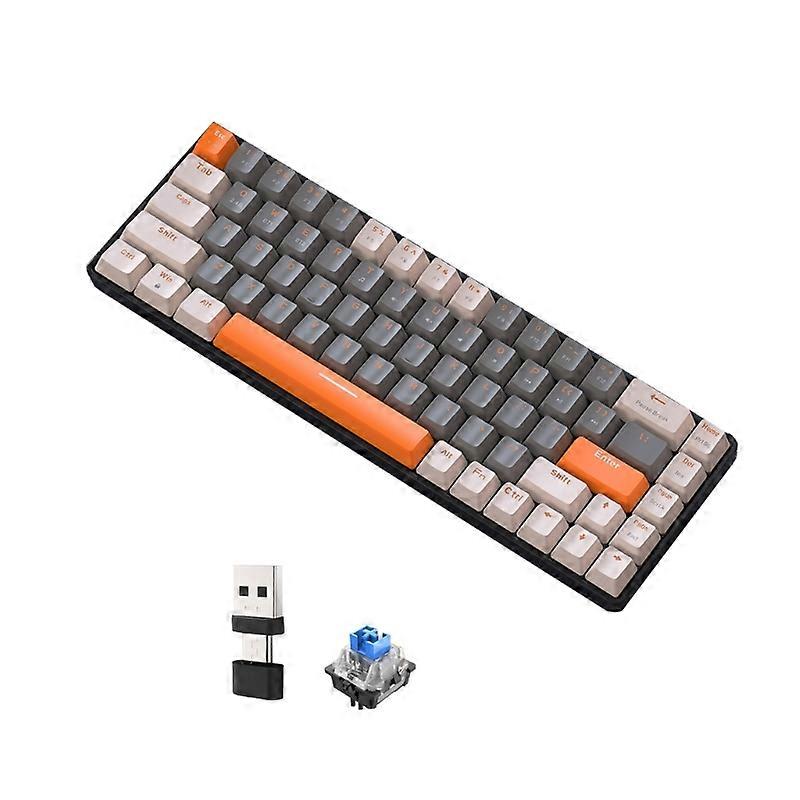 K68 Hot Plug Game Keyboard Bluetooth-compatible Dual Mode Computer Keyboards