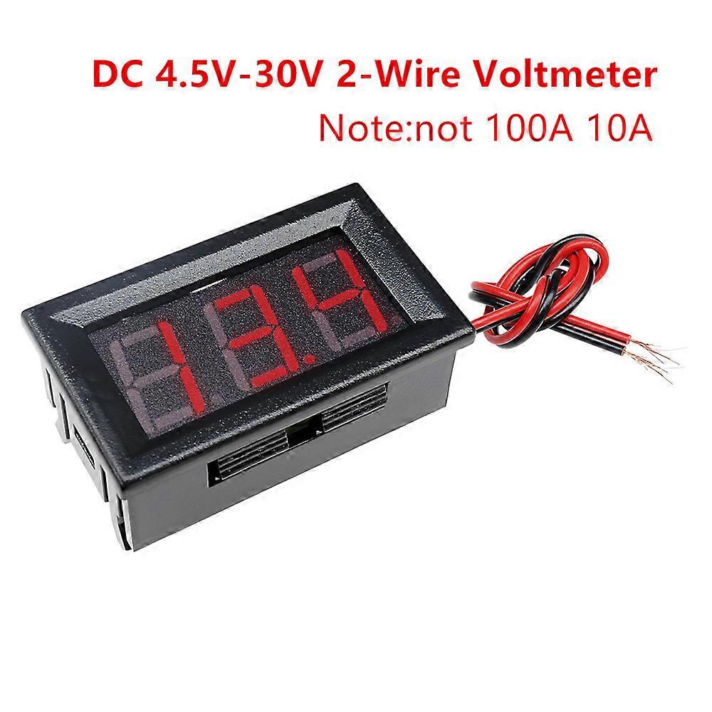 Mini Digital Car Voltmeter Ammeter DC 100V 10A 50A 100A LED Display Panel Amp Volt Voltage Current Meter Tester Detector