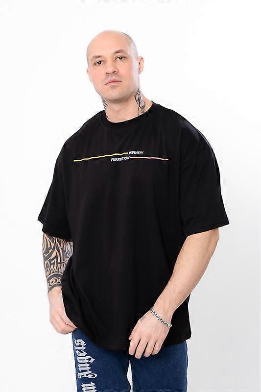 Men’s Basic T-Shirt – Lightweight Cotton with Minimalist Print, Summer,  HC 8383-001-33