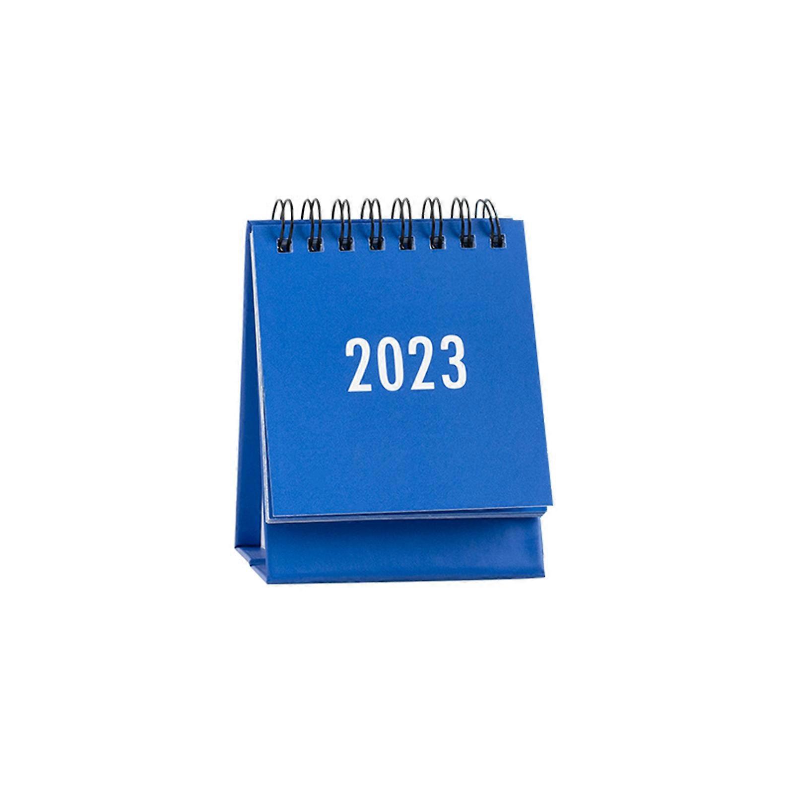 2022-Mini Desk Calendar, Minimalist Standing Flip Desktop Calendar 75*103mm