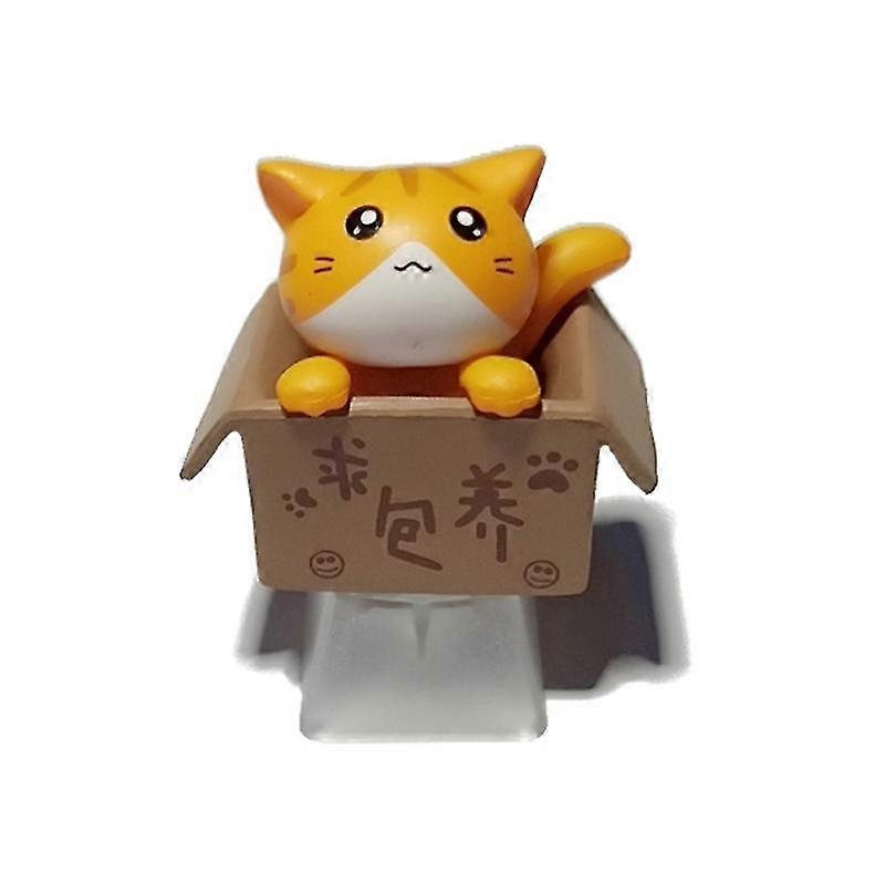 1pc Diy Abs Cat Custom Cartoon Anime Keycap Bottom Backlit Keycaps Gift For Cherry Mx Mechanical Keyboard Key Cap R4 Height Oem Children's Gifts