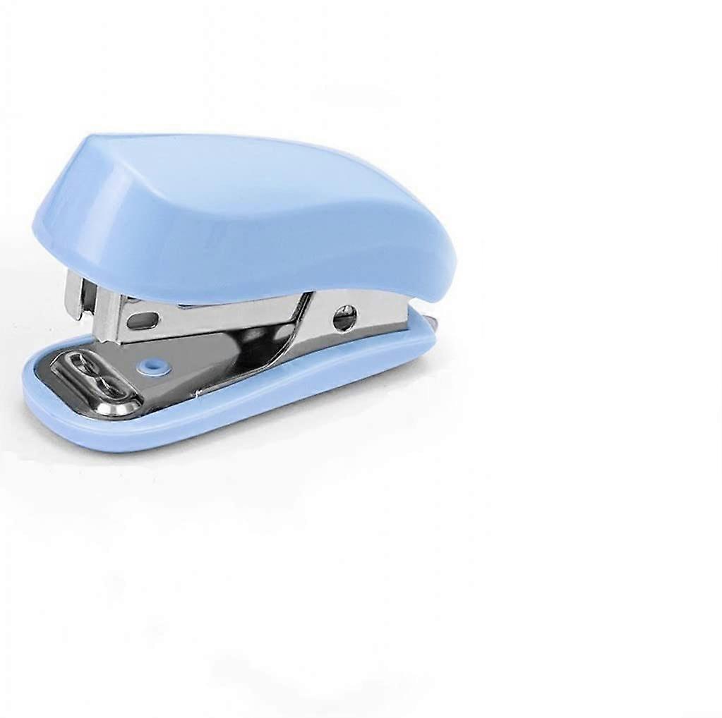 Pink Color Mini Stapler with Staples,Small Cute Stapler for Desk,Gift for Student or Office Use (Blue)