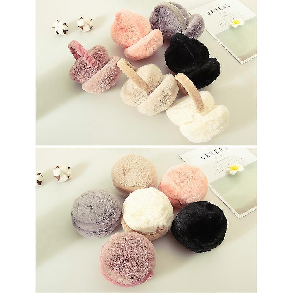 Cache-oreilles pliables unisexes pour l'hiver (blanc)