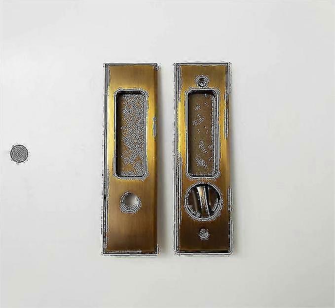 Pocket Door Handle With Key Sliding Door Lock Key Recessed Door Handle 160mm High Quality