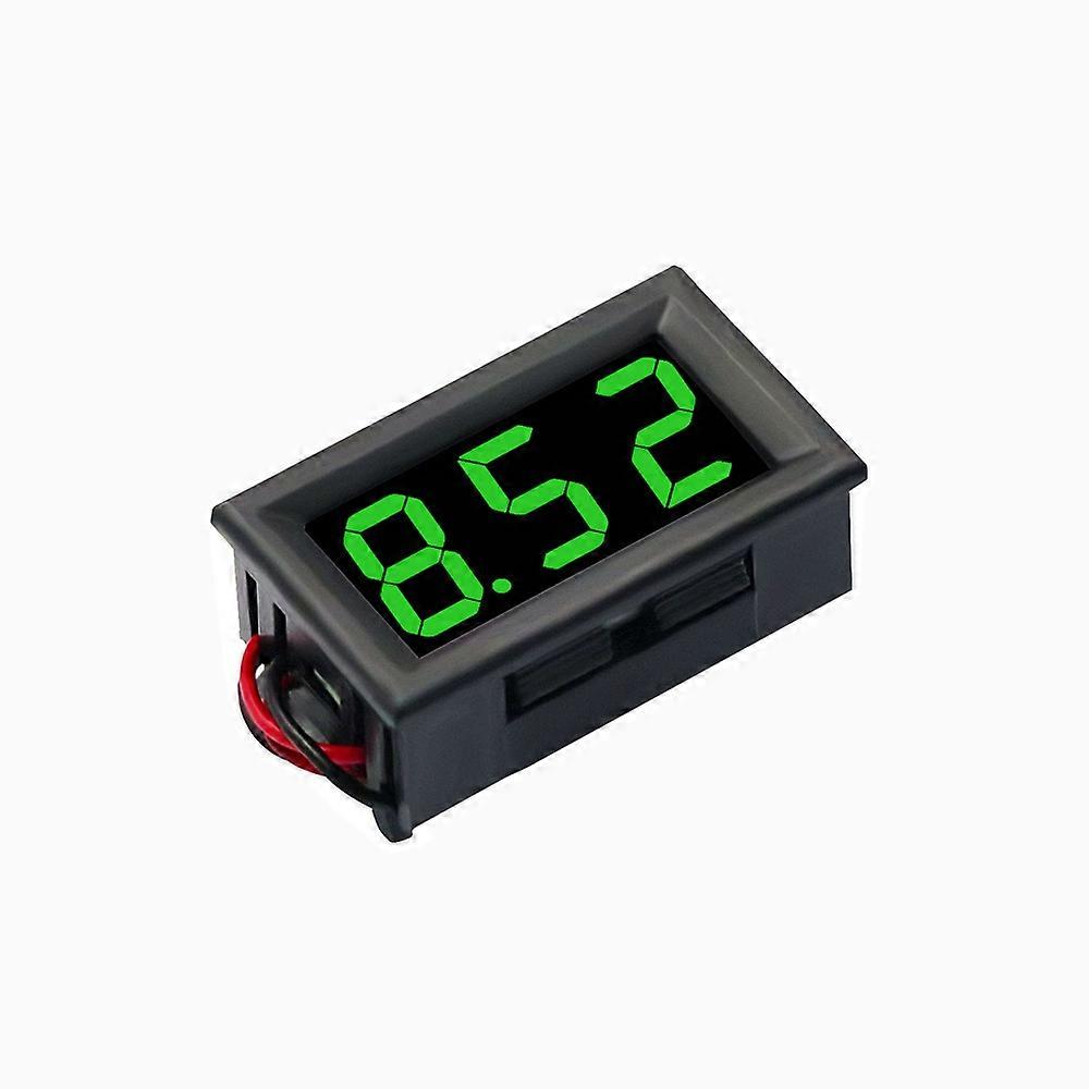 Digital Voltmeter DC 4.5V to 30V Digital Voltmeter Voltage Panel Meter Red/Blue/Green For 6V 12V Electromobile Motorcycle Car