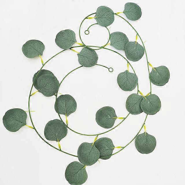 6M Artificial Eucalyptus Garland Greenery Eucalyptus Vines Faux Silver Dollar Eucalyptus Strands for Wedding Backdrop Arch Decor