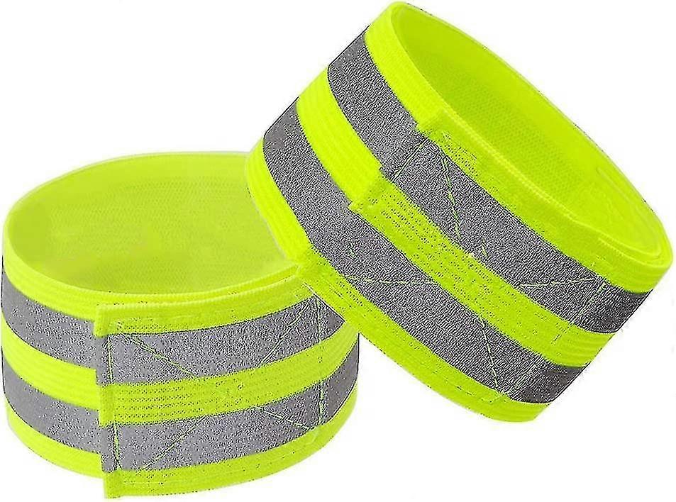 High Visibility Reflective Bands For Wrist Arm Ankle Leg Adjustable Elastic Reflective Gear For Night Walking Cycling Running Jogging Outdoor