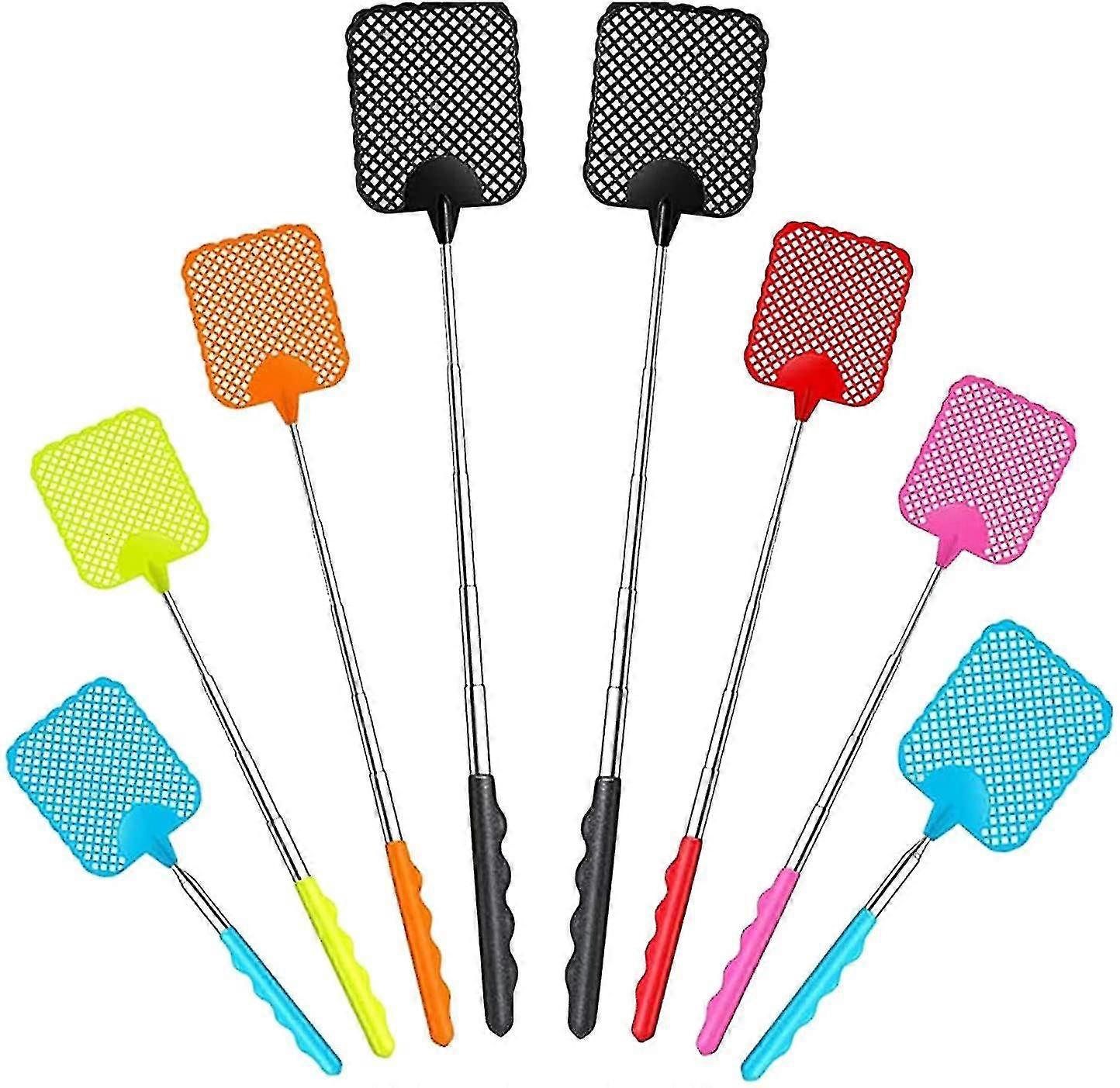 Fly Swatter, Telescopic Fly Swatter, Large Extendable Fly Swatter, With Durable Extendable Handle-MXBC