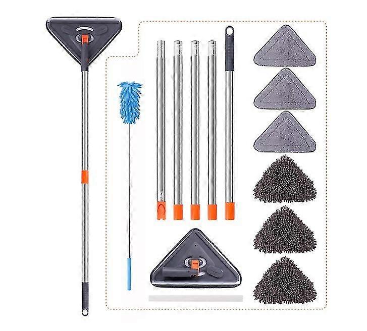 Triangle Mop Microfiber Dusting Mop Dusting Tool Kit With Extension Rod Tw