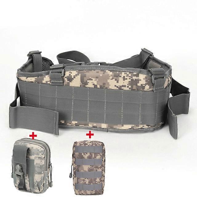 Tactical Molle Belt Army Military Special 1000D Nylon Belt Men's Convenient Combat Girdle EAS H-shaped Adjustable Soft Padded