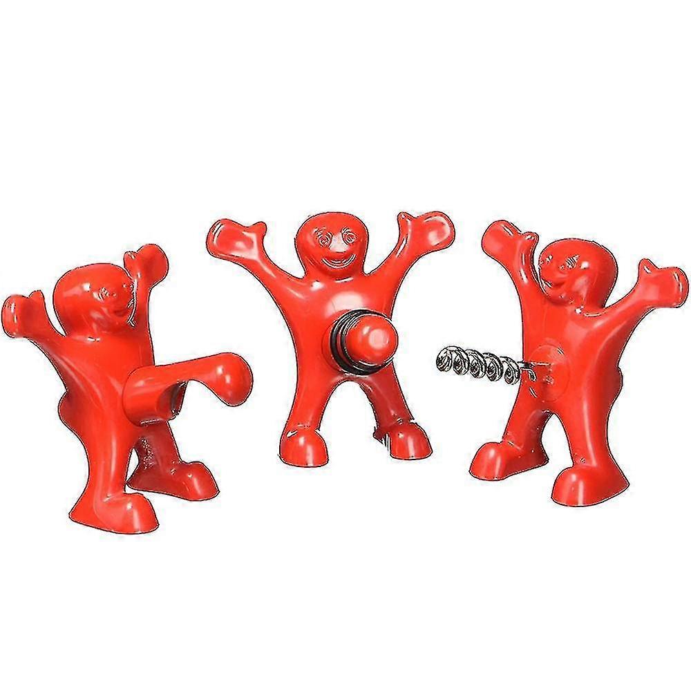 Bottle Stopper, Corkscrew And Bottle Opener Set Of 3 For Bartenders An