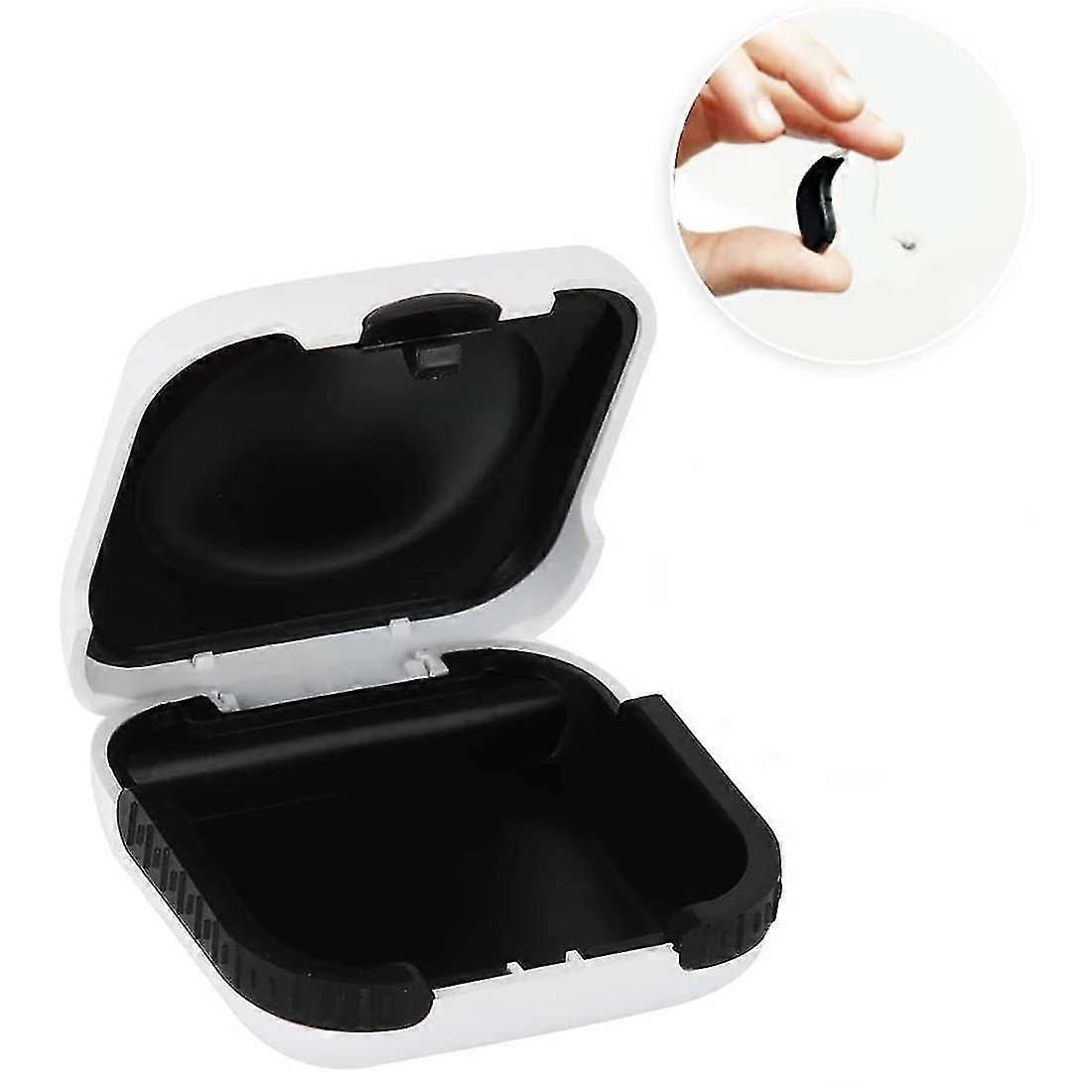 Høreapparat Hard Case, Bærbar Kompakt Solid Storage Box Holder Organizer For Høreapparater Protective