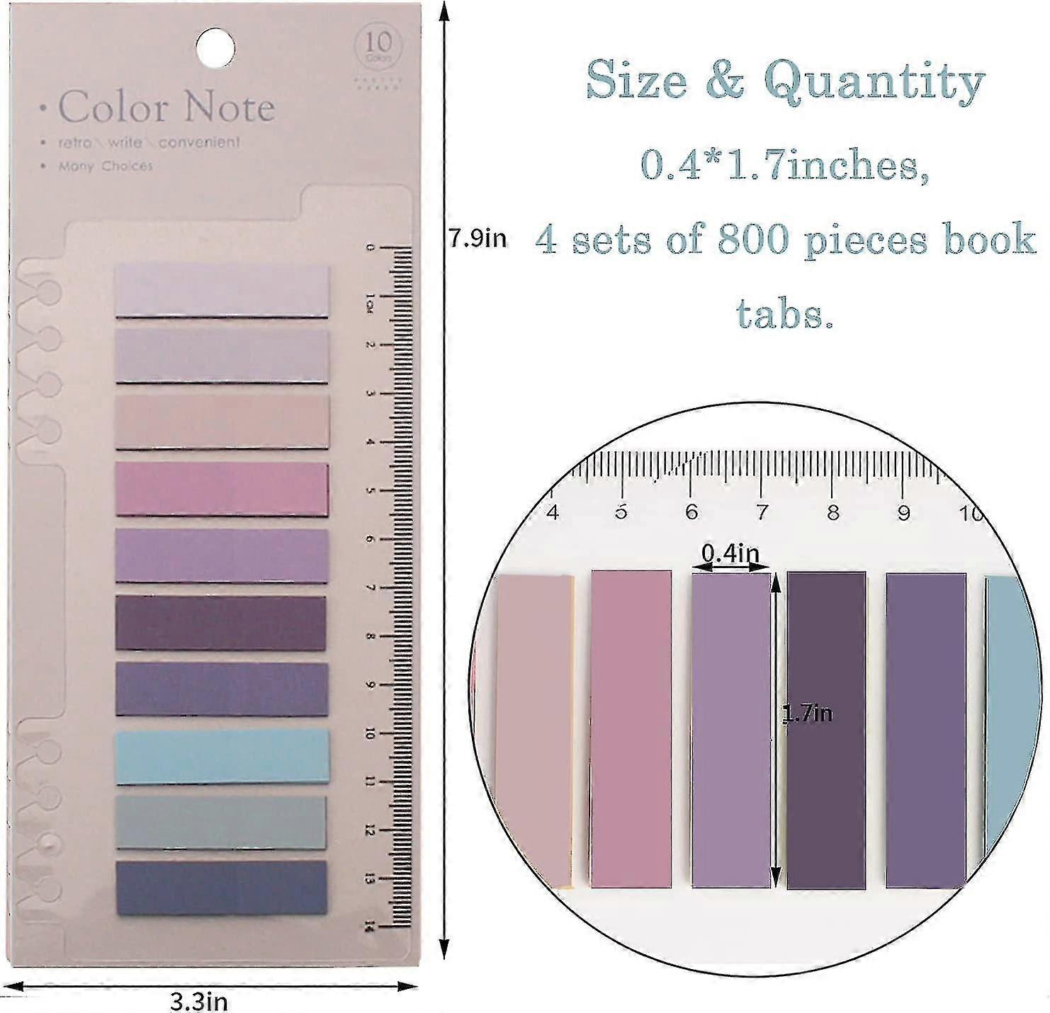Book Tabs 1200 Sticky Tabs For Books, Translucent & Writable - Nigeria Aesthetic School Supplies