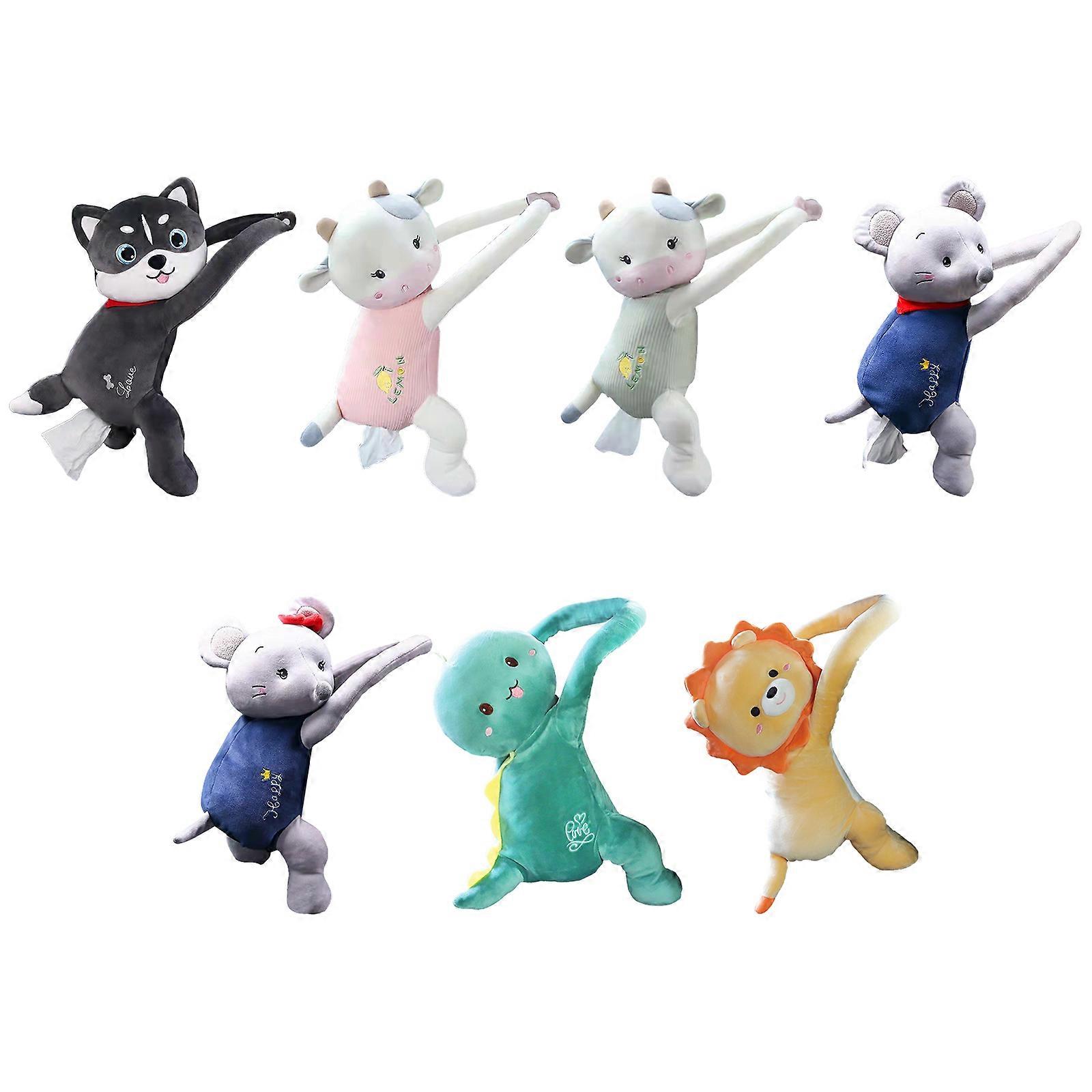 Cute Car Tissue Napkin Box Plush Tissue Holder High-elastic Washable Unique Design