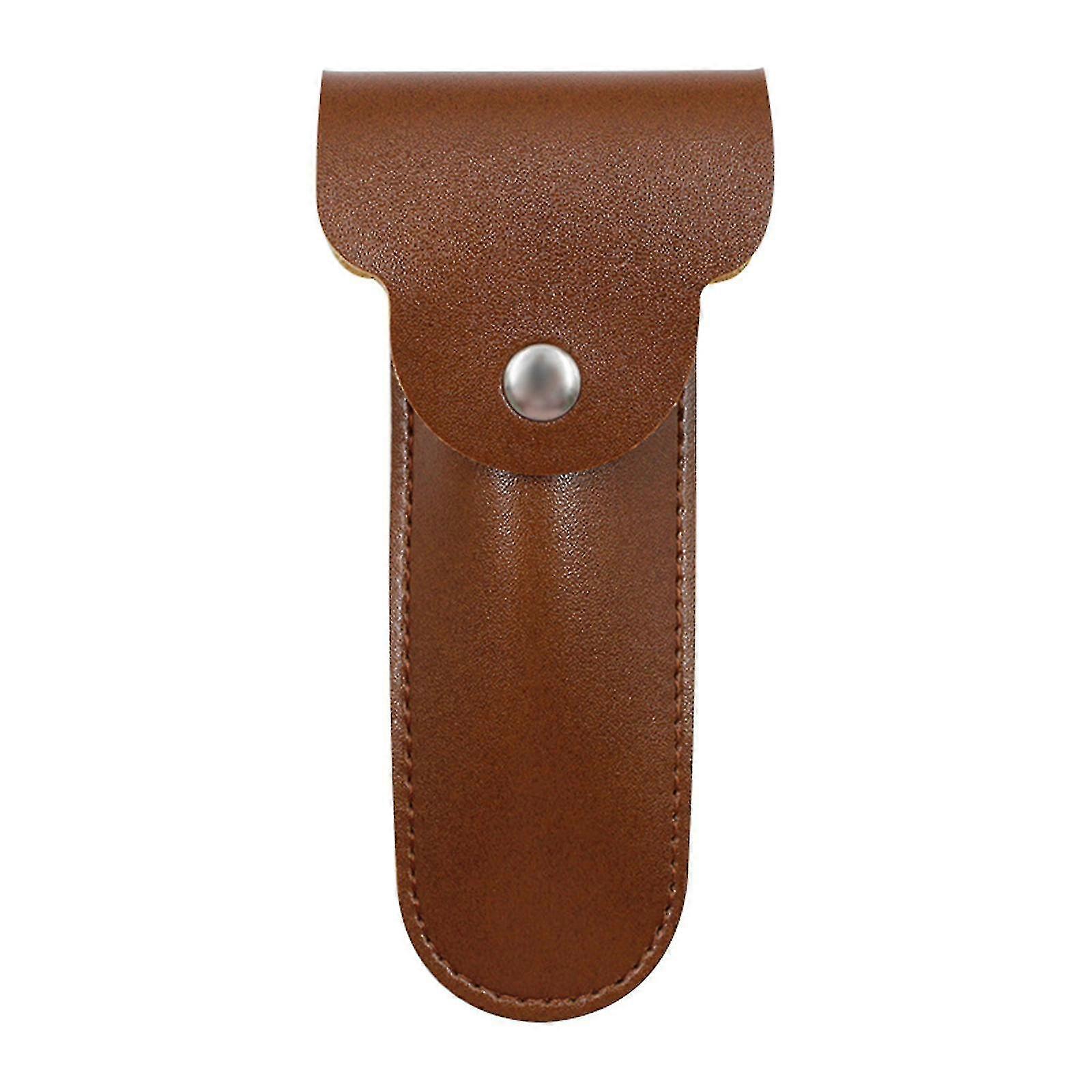 Portable Pu Leather For Razor For Case Travel For Razor Holder Storage Organizer For Manual Double Edge Safety Razors