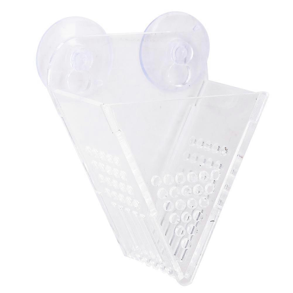 Multifunction Aquarium Acrylic Red Worm Brine Shrimp Feeder Fish Feeding Cup with Suckers