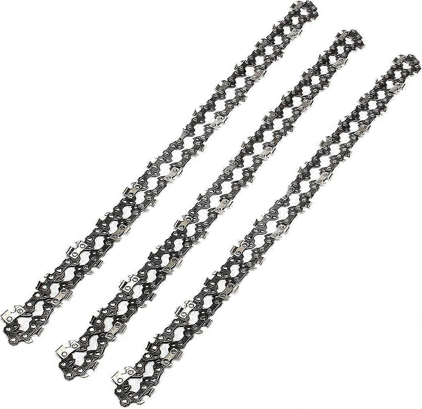 3X Corrente de Motosserra para Barra de 20 Polegadas (50cm) 76 Elos de Acionamento, Passo de 0.325 polegadas, Calibre de 0.058 polegadas, Corrente de Serra de Substituição Adequada para Timberpro 62CC e Outras Motosserras